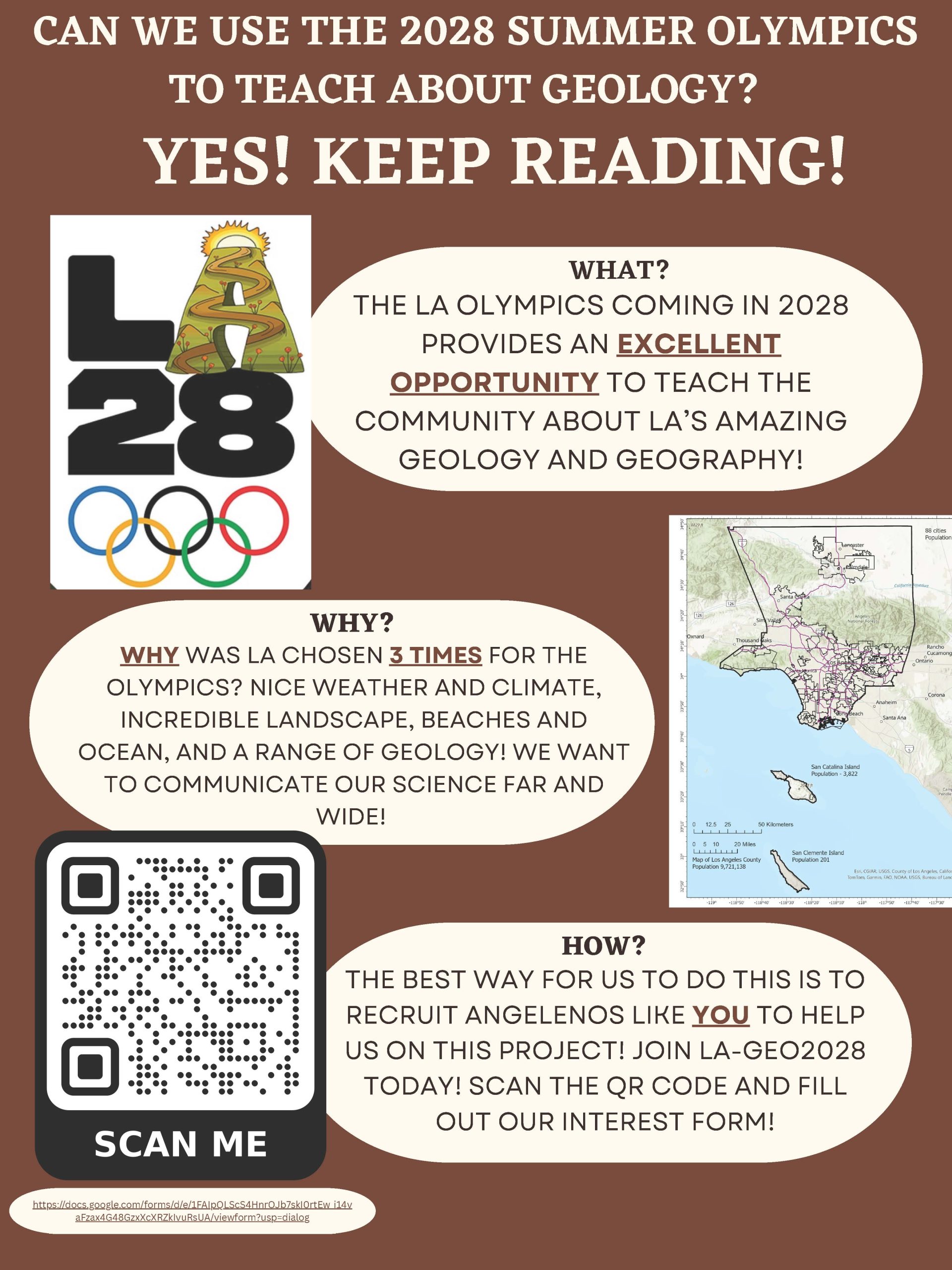LA-Geo28: Teaching Geology Through the 2028 LA Olympics